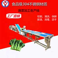 2022年最新款蔬菜清洗切配流水線，凈菜加工生產線設備